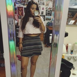 Cotton Pattern Circle Skirt